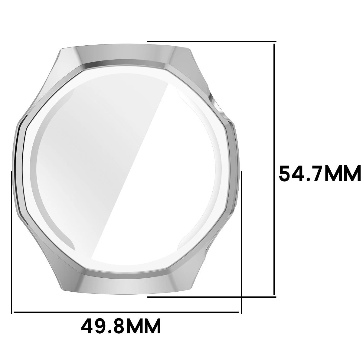 Wymiary obudowy Bizon Case Watch Felipe dla Huawei Watch GT6 Pro 46 mm